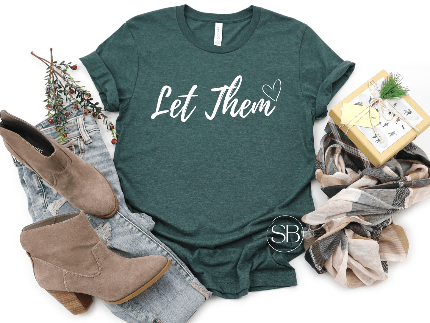 Let Them in White Inspirational Graphic Tee