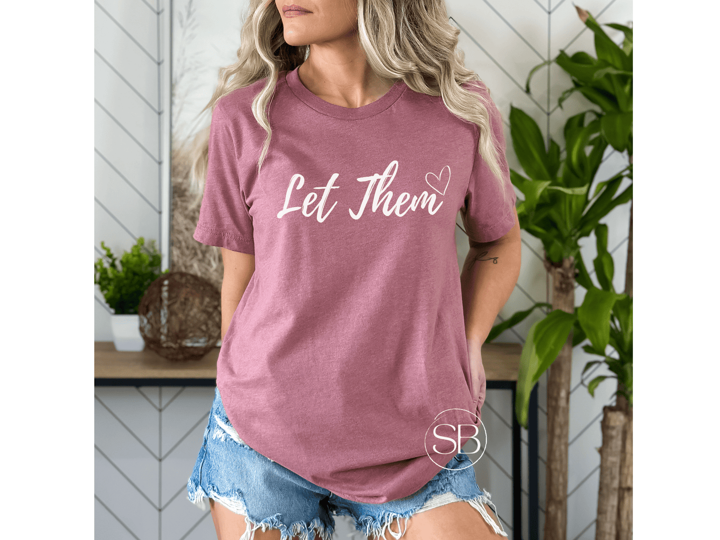 Let Them in White Inspirational Graphic Tee