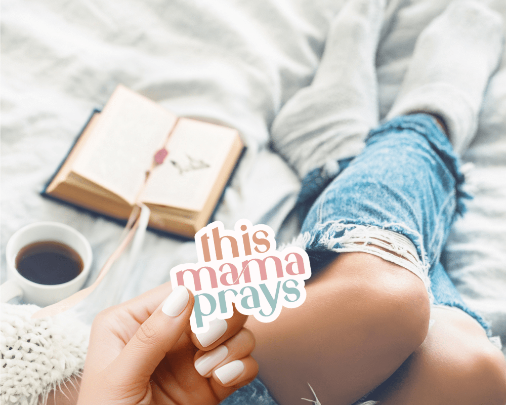 This Mama Prays Premium Waterproof Vinyl Sticker