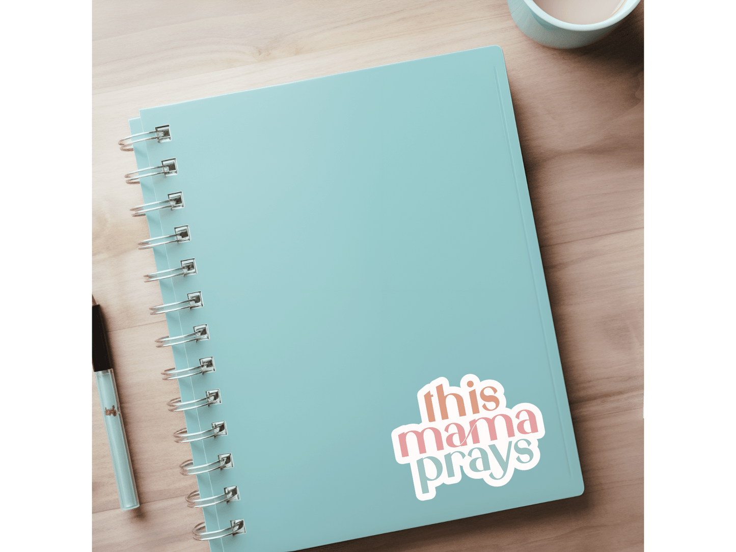 This Mama Prays Premium Waterproof Vinyl Sticker