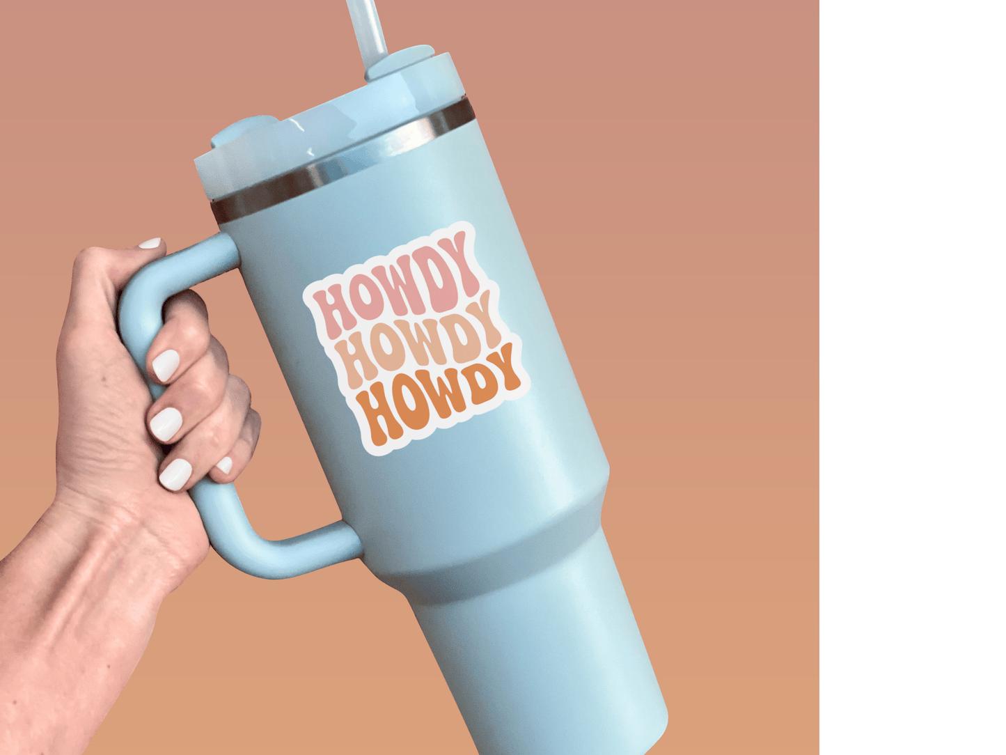 Howdy Waterproof Vinyl Sticker