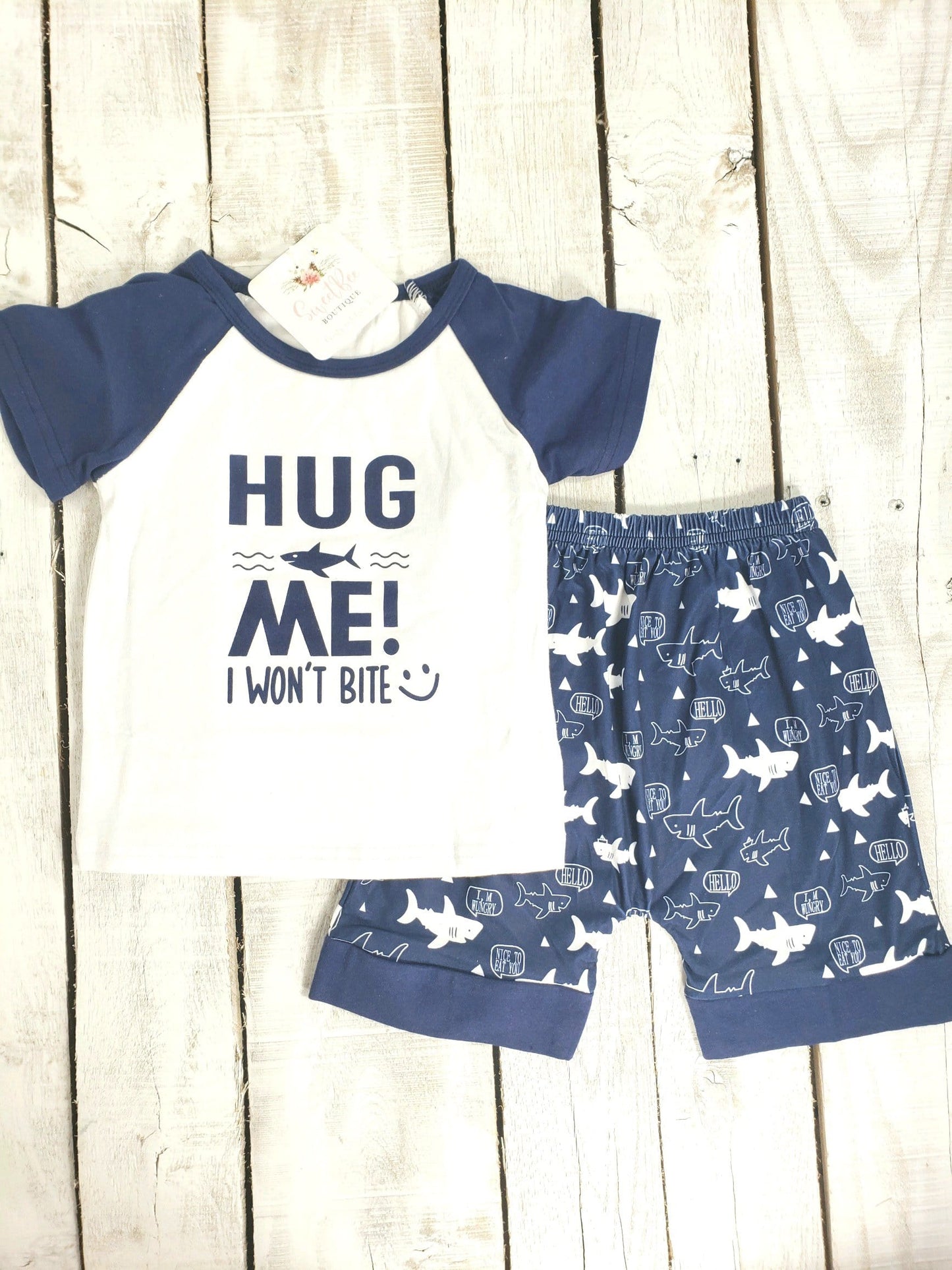 Shark Bite Shorts Set