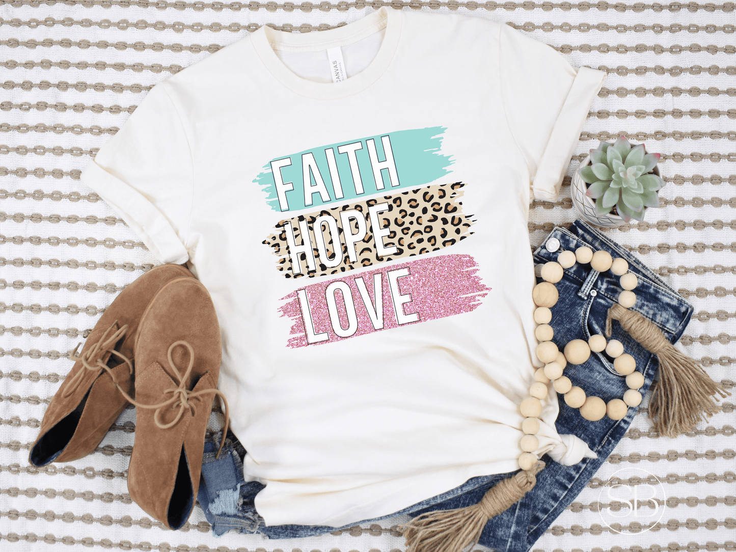 Faith Hope Love Christian Tee