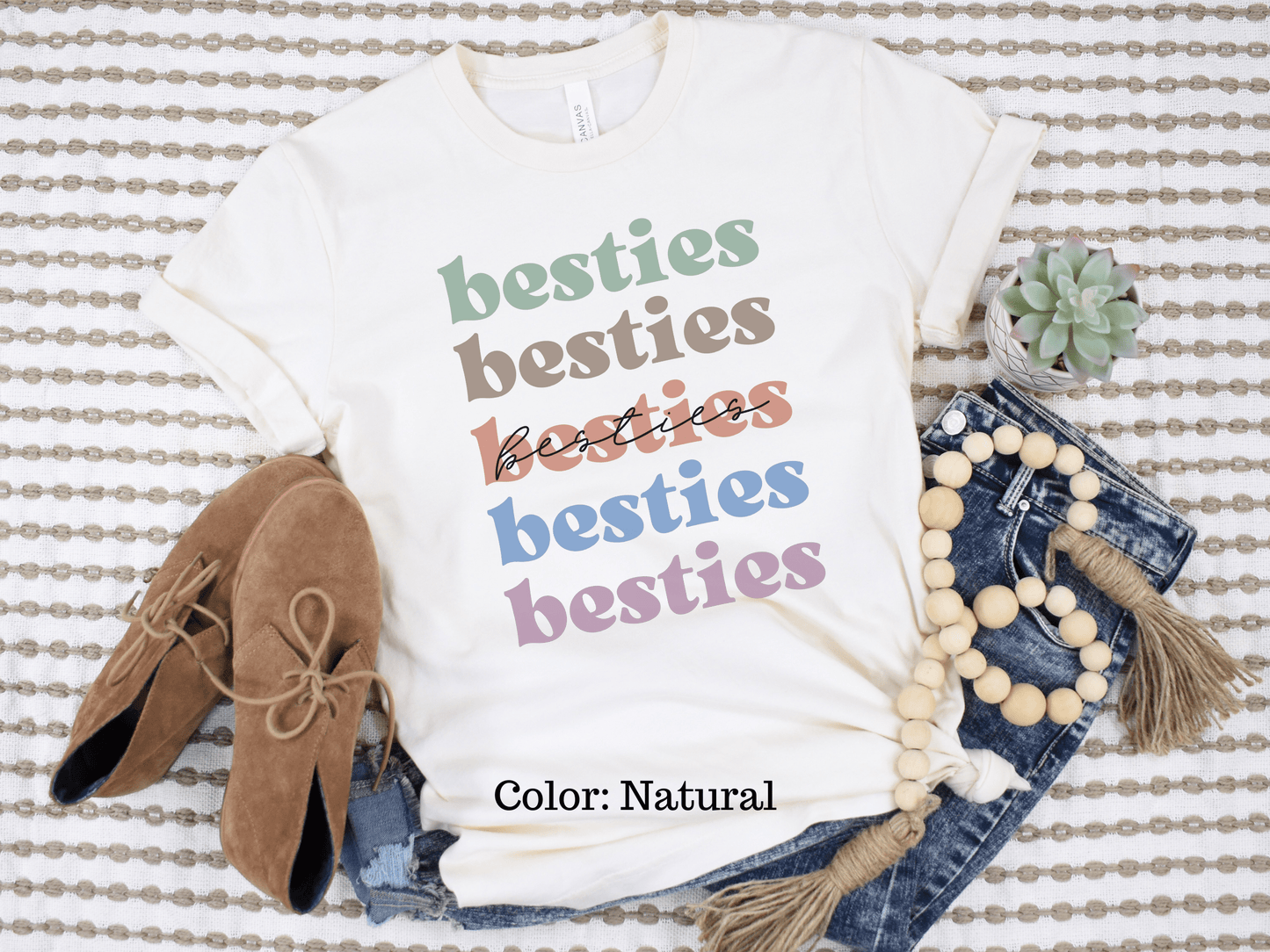 Besties Matching Adult Tee