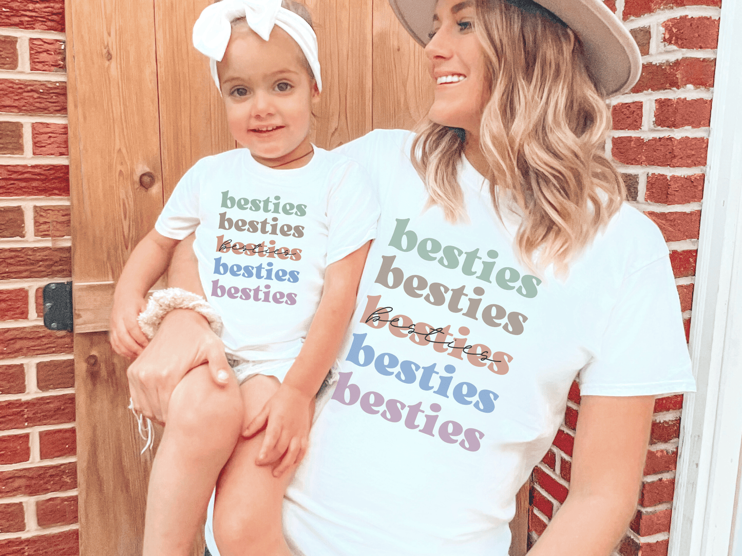 Besties Matching Adult Tee