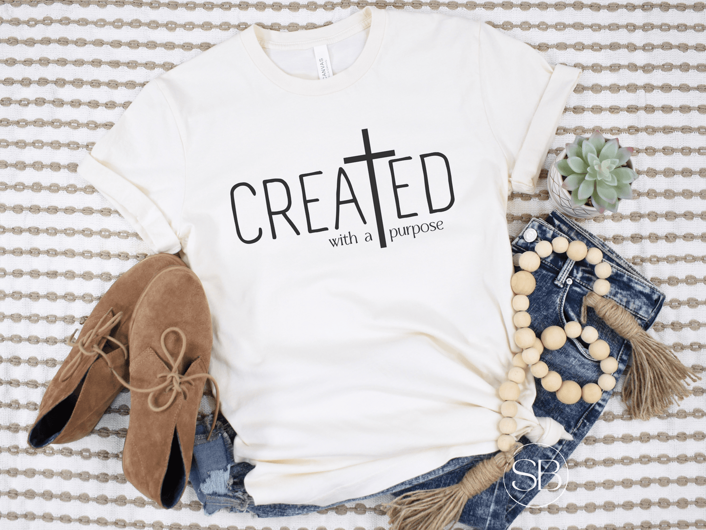 Created With a Purpose Christian Graphic Tee