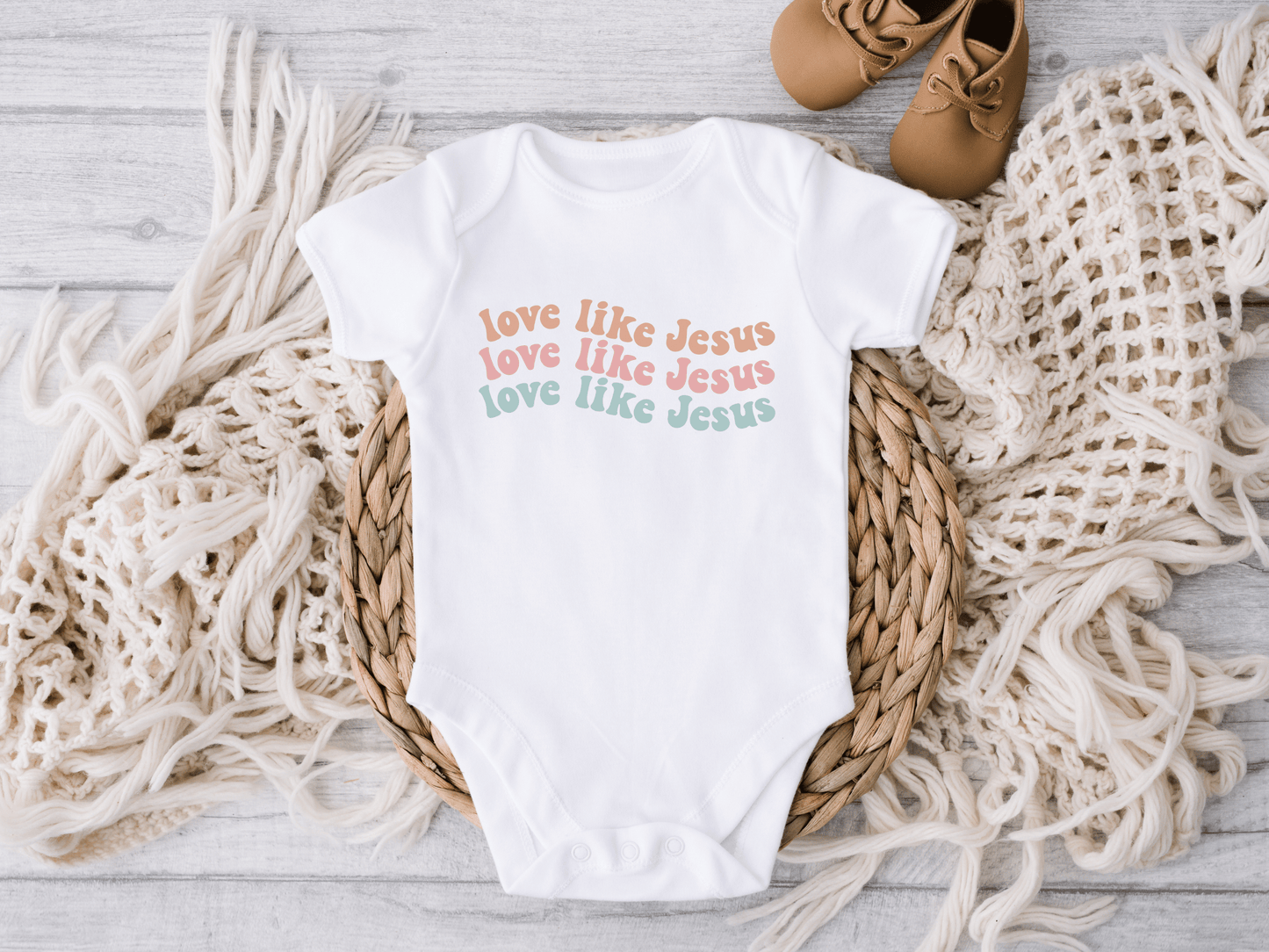 Love Like Jesus Baby Bodysuit