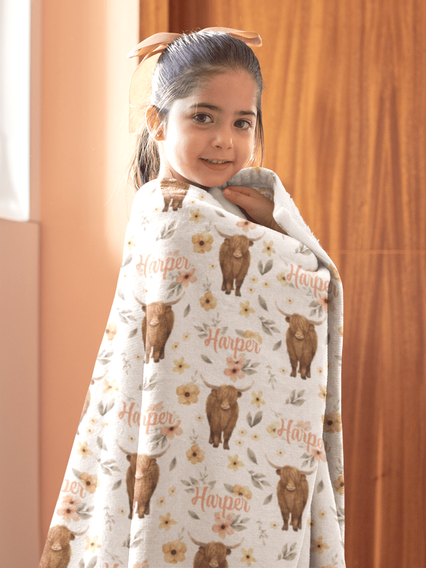 Plush Velveteen Blanket Personalized
