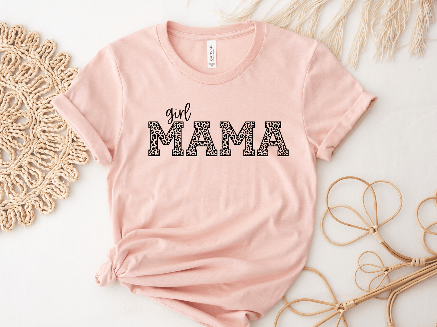 Girl Mama Leopard Tee