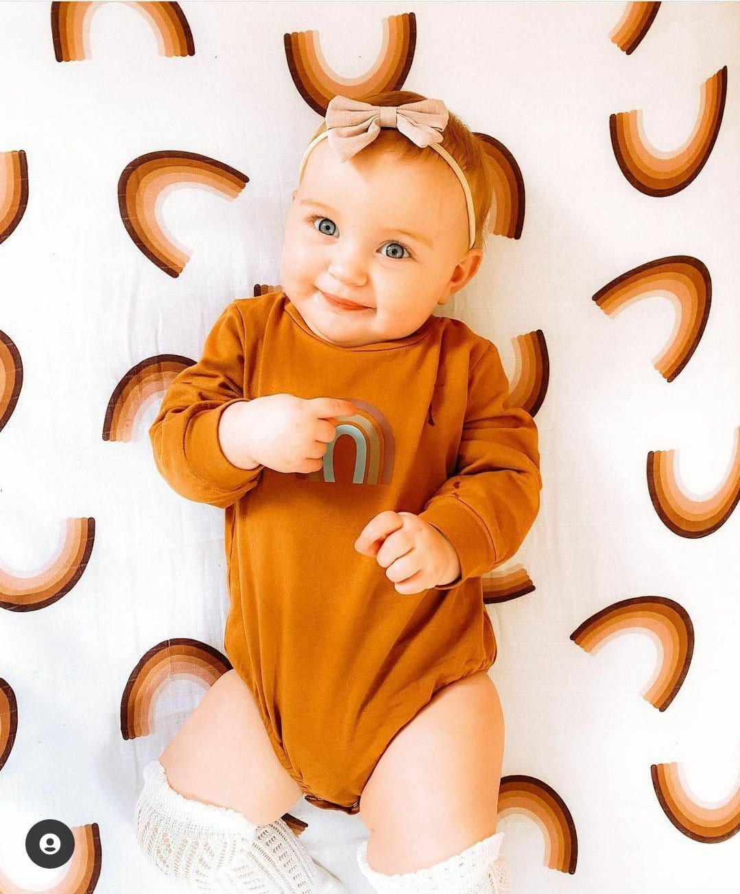 Neutral Rainbow Romper