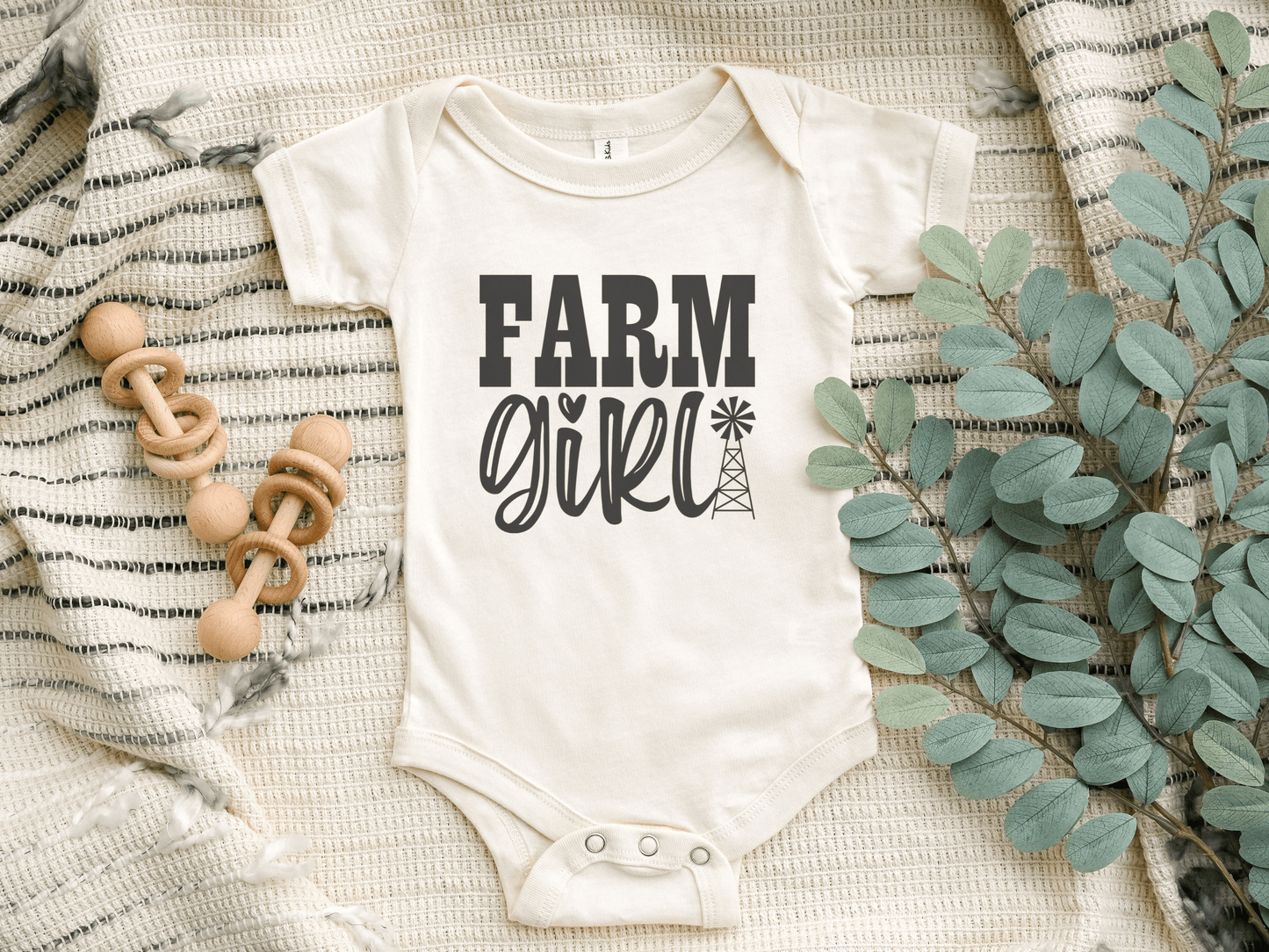 Farm Girl Baby Bodysuit