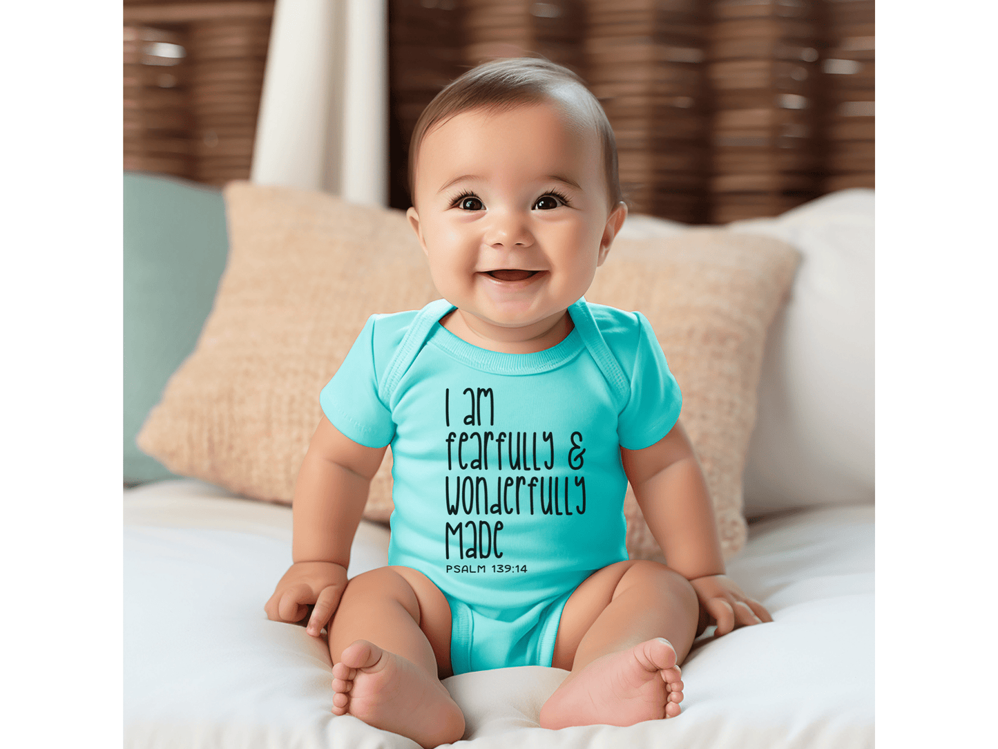 I Am Fearfully & Wonderfully Made Baby Bodysuit