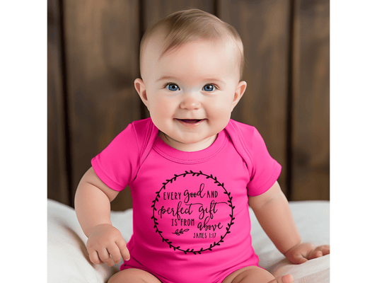 Every Good & Perfect Gift is From Above Baby Bodysuit