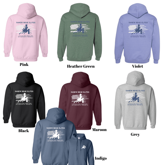 Ranew Ridge Elites Hoodie- Grey Flag