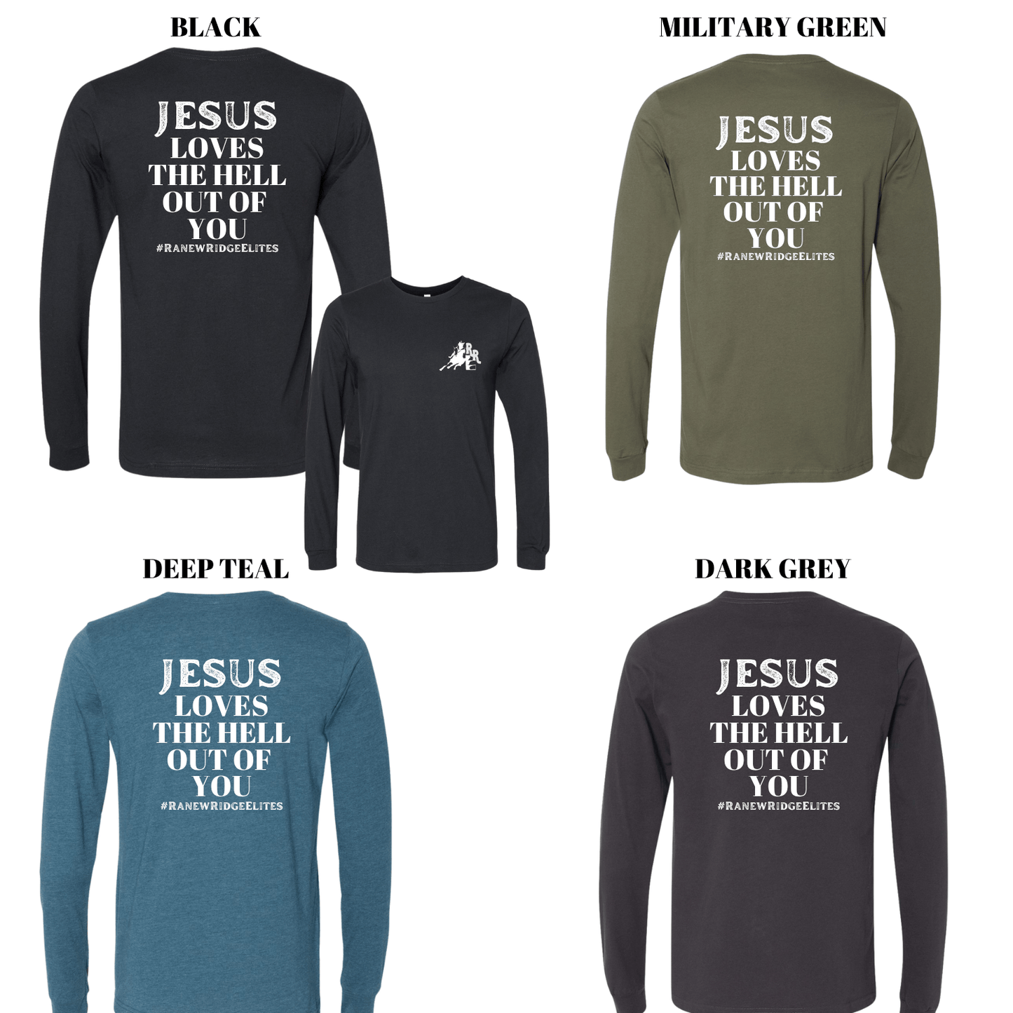 Ranew Ridge Elites Jesus Loves Long Sleeve Shirt
