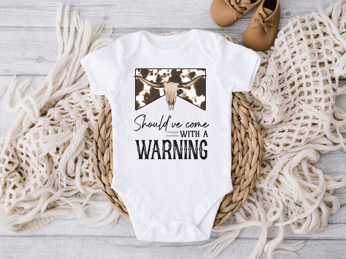 Should've Come With a Warning Baby Bodysuit