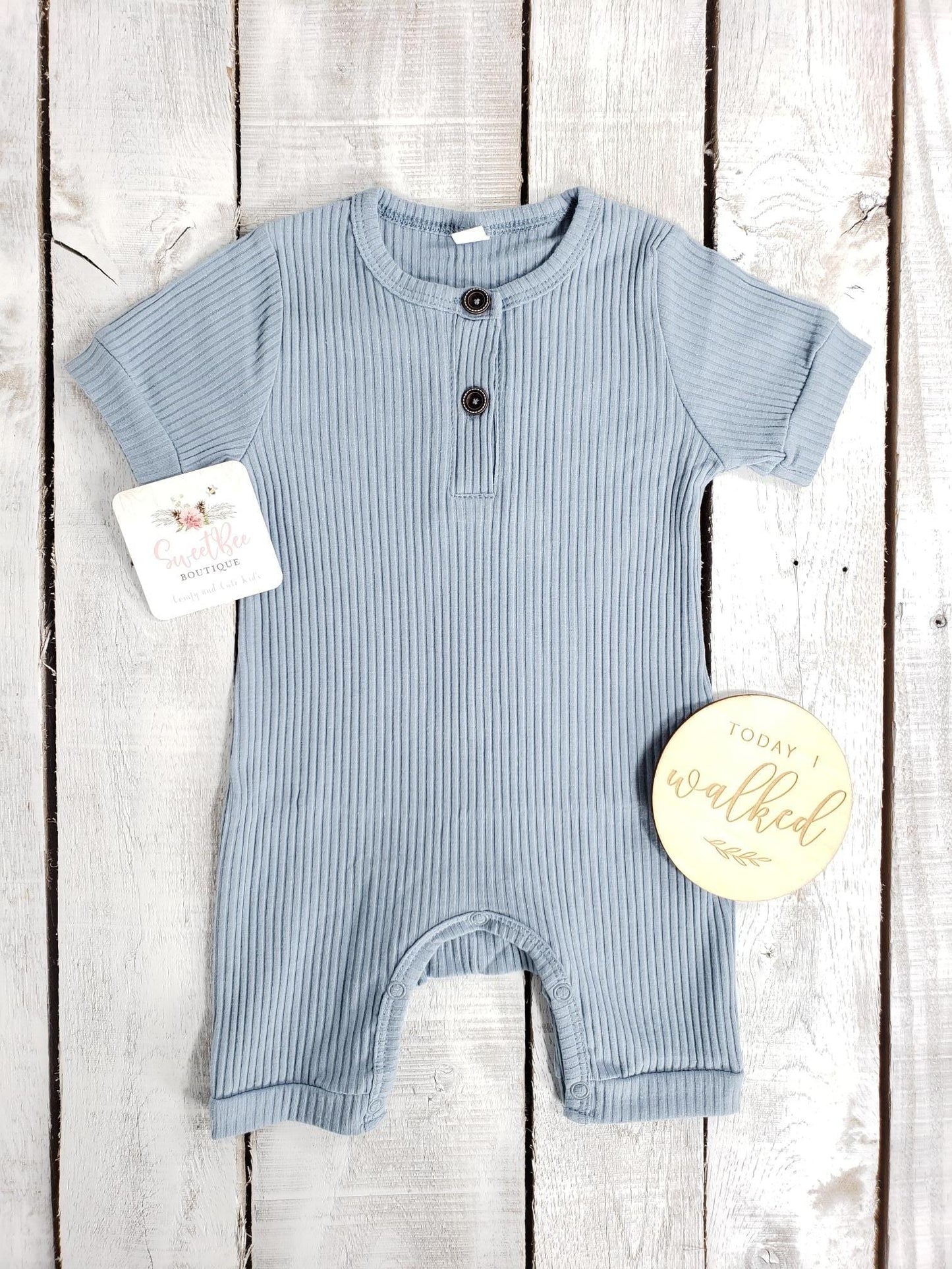 Evan Romper- Blue