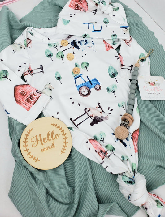 Knotted Baby Gown Bundle