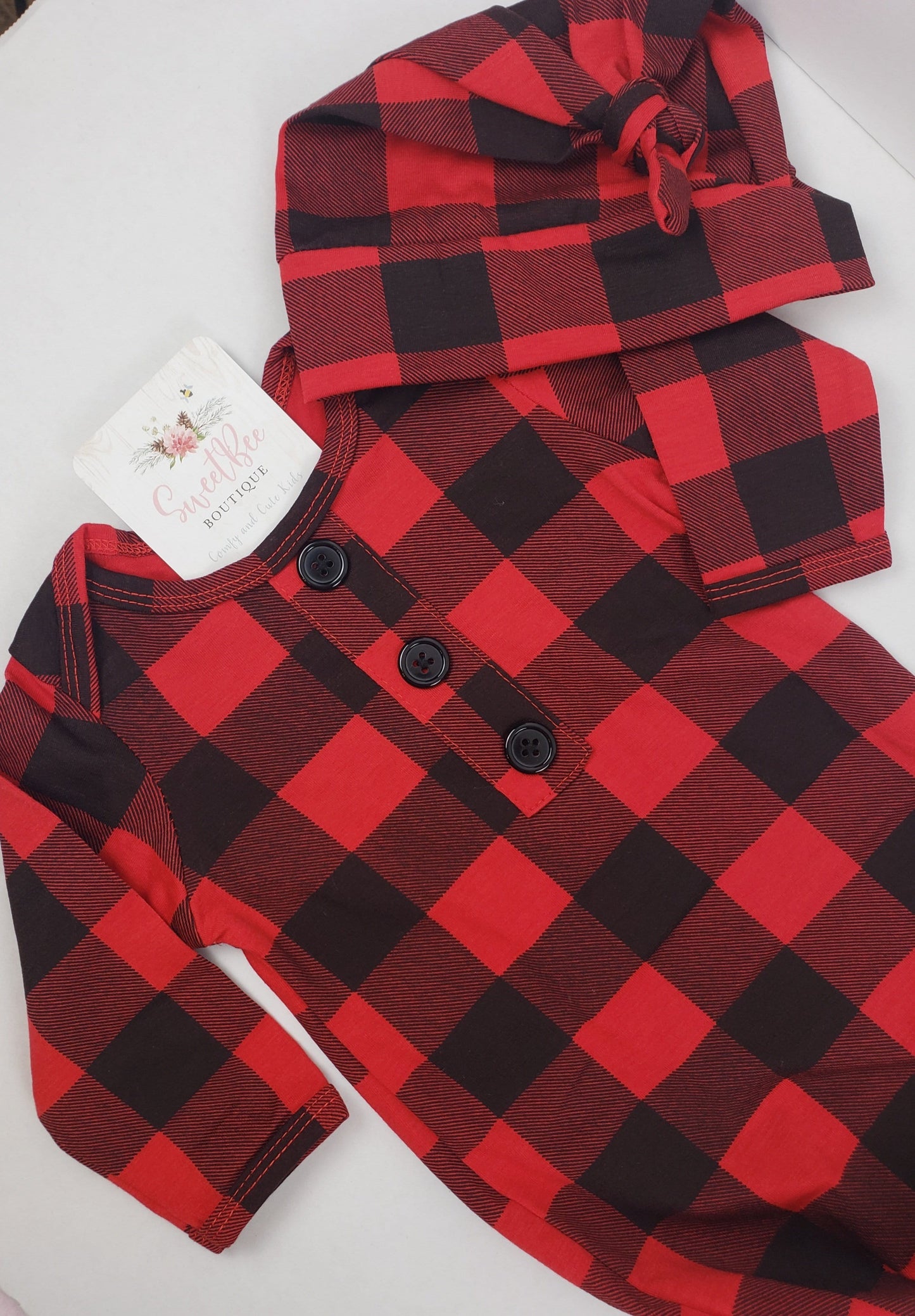 Buffalo Plaid Gown