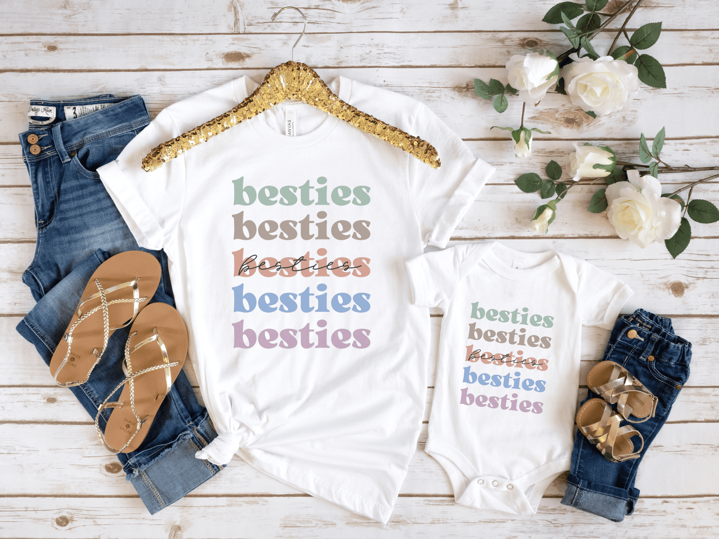 Besties Matching Kids Tops