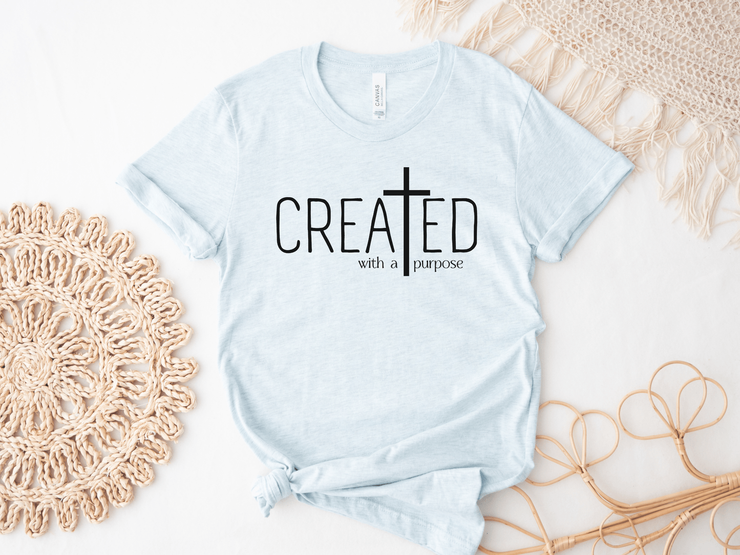 Created With a Purpose Christian Graphic Tee