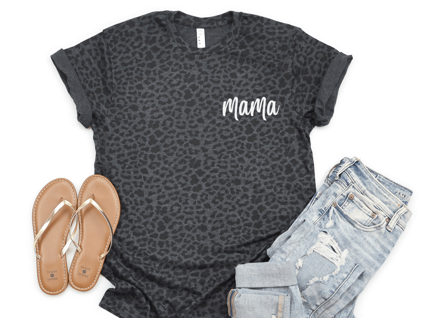 Mama Leopard Matching Adult Tee