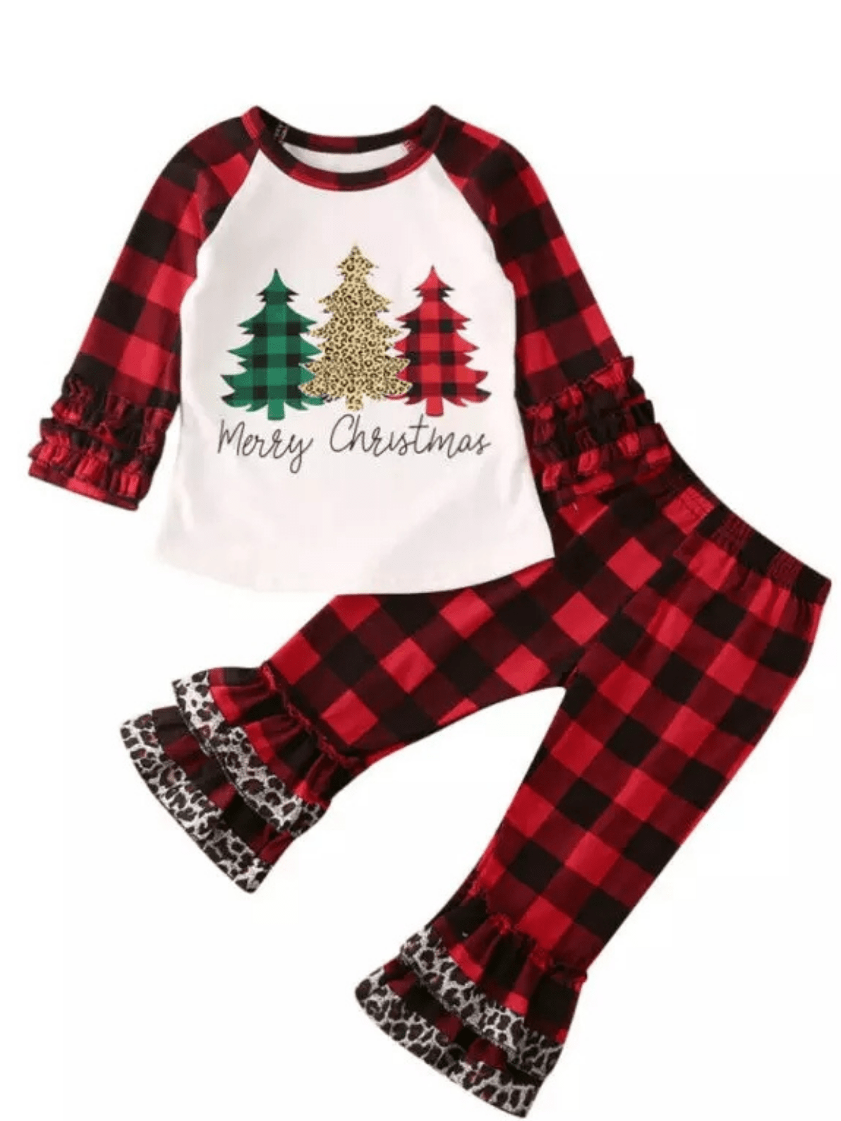 Plaid Trees Set