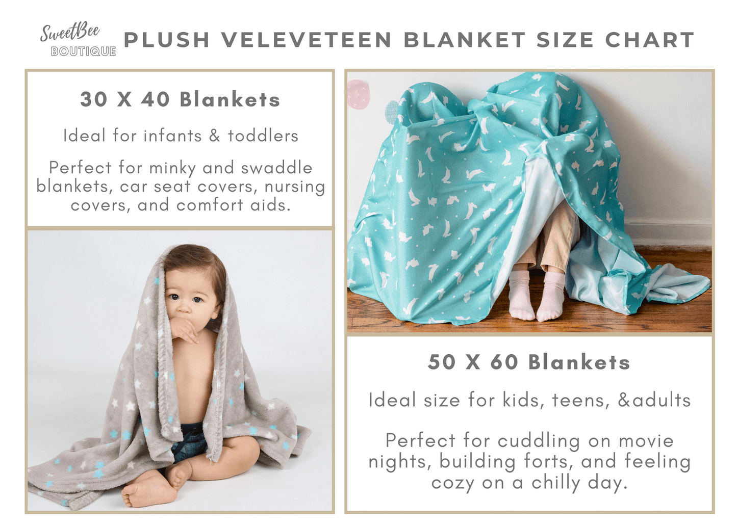 Plush Velveteen Blanket Personalized